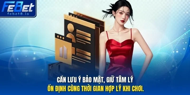 Cần lưu ý bảo mật, giữ tâm lý ổn định cùng thời gian hợp lý khi chơi.