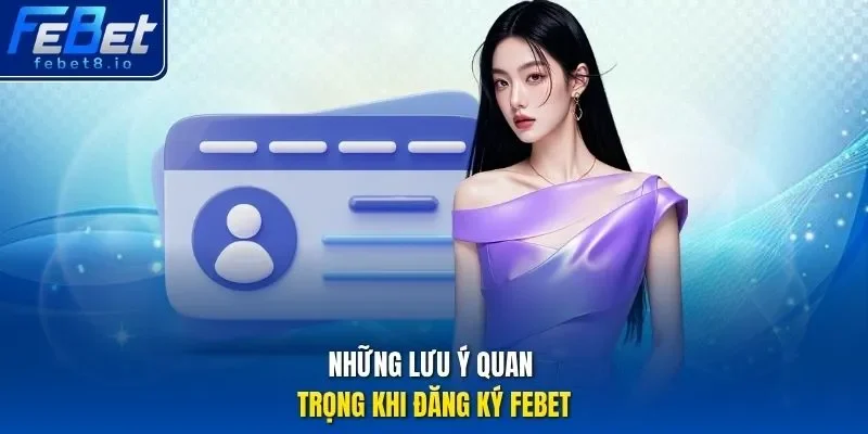 Những lưu ý quan trọng khi đăng ký Febet